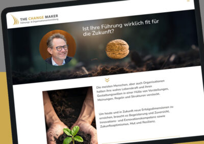 Rede­sign Web­site theCHANGEmaker