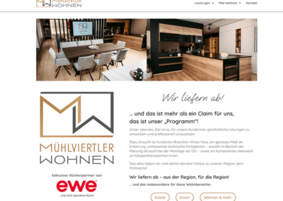 Ent­wick­lung Web­site MW-Wohnen