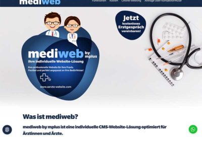 Ent­wick­lung Web­site MEDIWEB