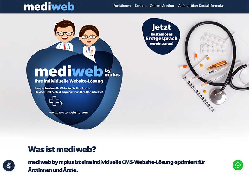 Ent­wick­lung Web­site MEDIWEB